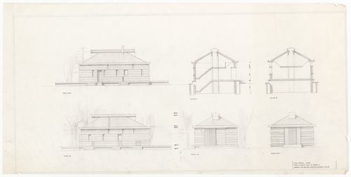 Elevations and sections for Casa per vacanze Ferrario, Osmate, Italy