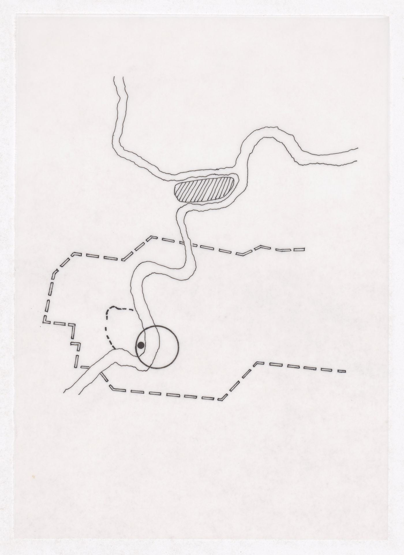 Plan showing town location for the Sichuan housing project for "Housing a Billion: Village Upgrading: Jianlu, China" publication