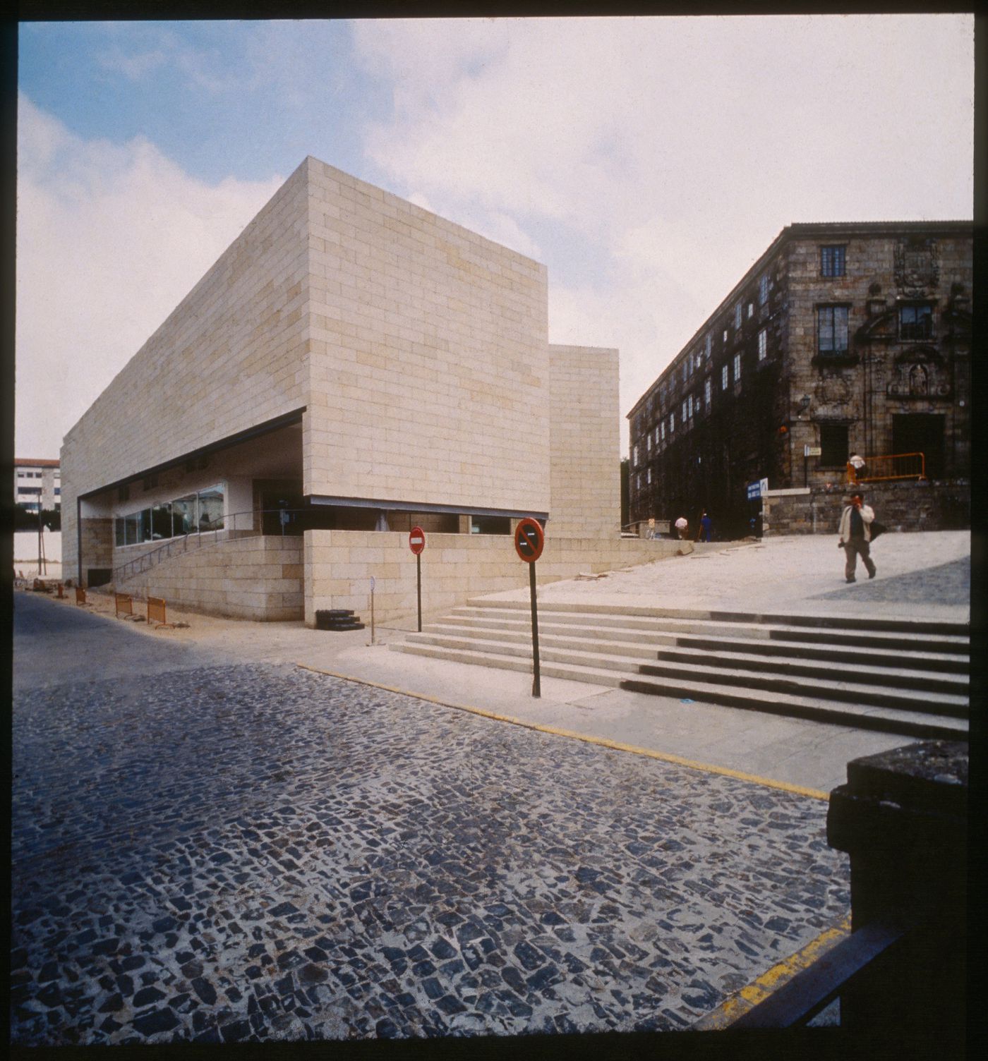 Exterior view of Centro Galego de Arte Contemporânea, Santiago de Compostela, Spain