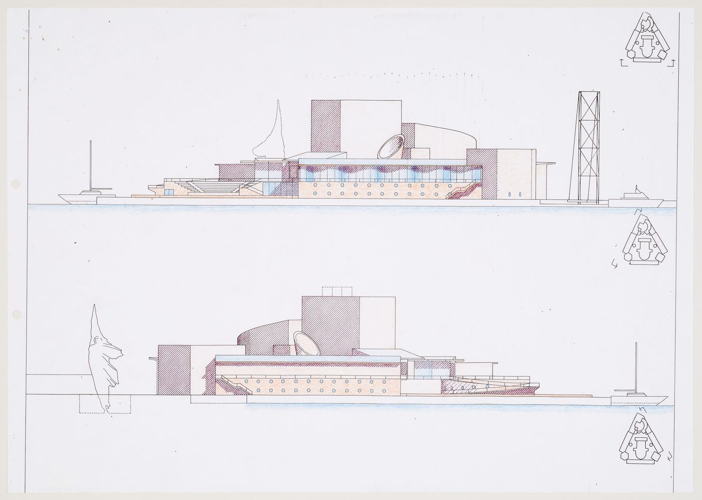 Lowry Centre, Salford, England: Elevations