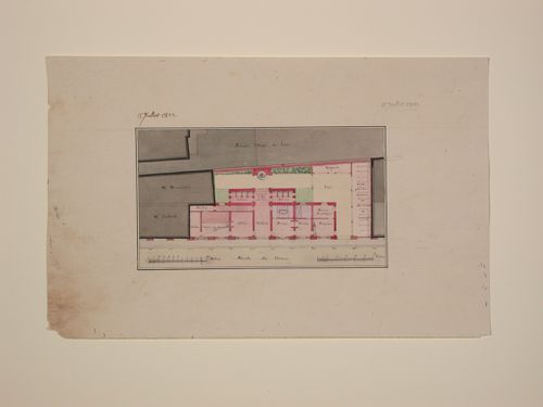 Site plan for Marché des Carmes, Paris