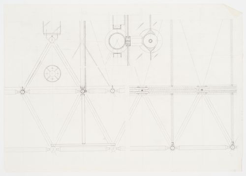 Details of trusses, Galaxy Toyama Gymnasium, Imizu, Toyama, Japan