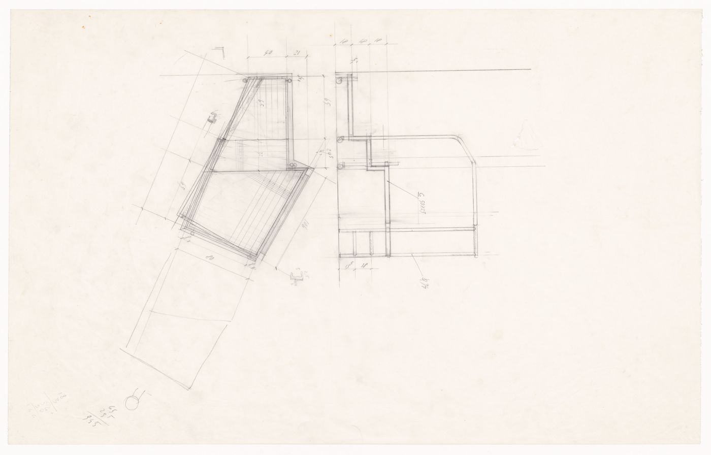 Plans for Casa Frea, Milan, Italy