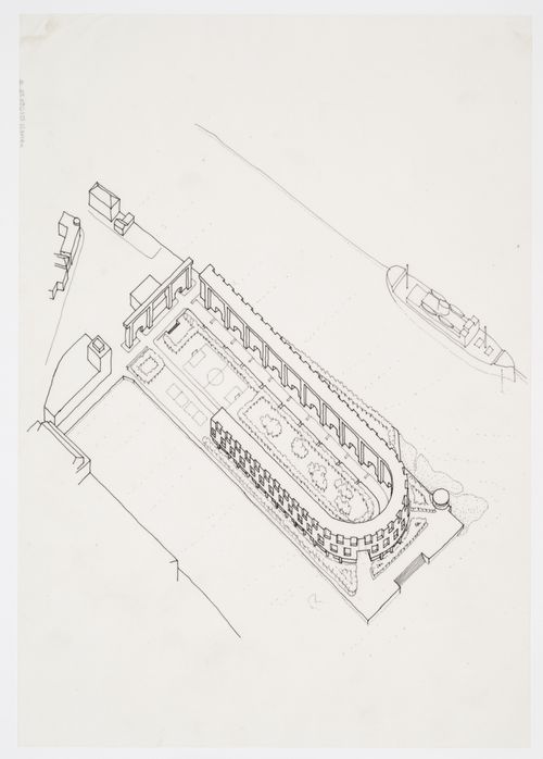 Housing, Müller Pier, Rotterdam, Netherlands: axonometric