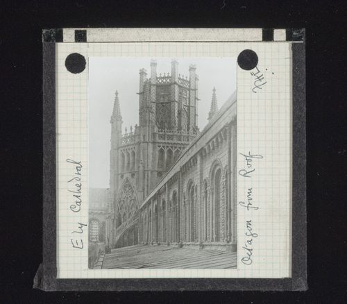 View of the Octagon from the roof of Ely Cathedral, Ely, Cambridgeshire, England