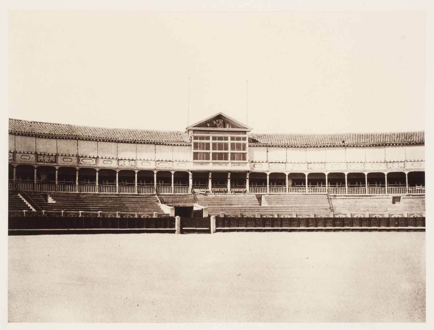 Interior view of a bullfighting arena, Madrid, Spain