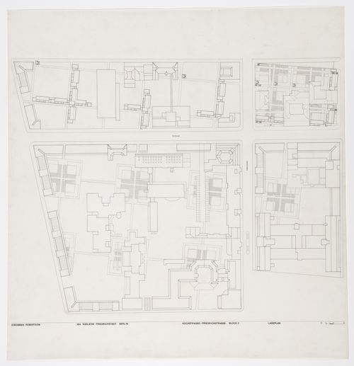 Site plan for IBA Social Housing, Berlin