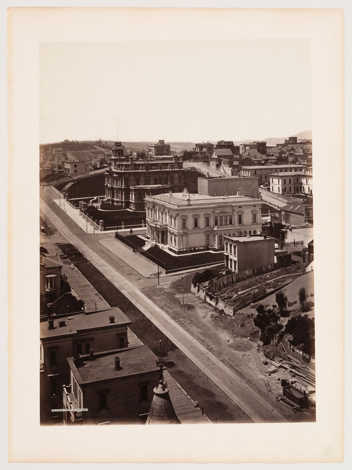 Section 3 of 13 of Panorama of San Francisco from California Street Hill, San Francisco, California