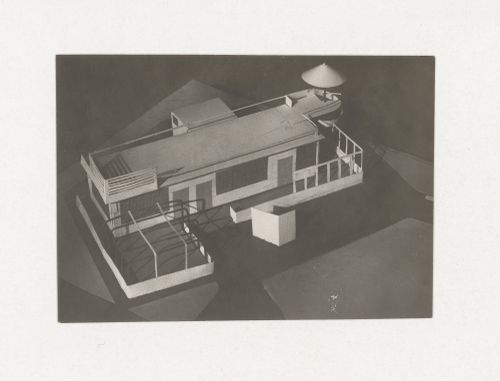 Photograph of a student model for the "Space" course at the Vkhutein (Moscow Higher Technical Institute), Moscow