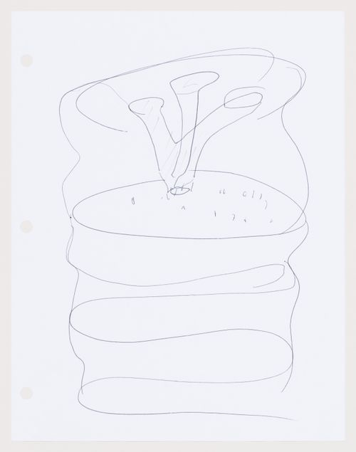 Carbon Tower: sketch of the top of the tower