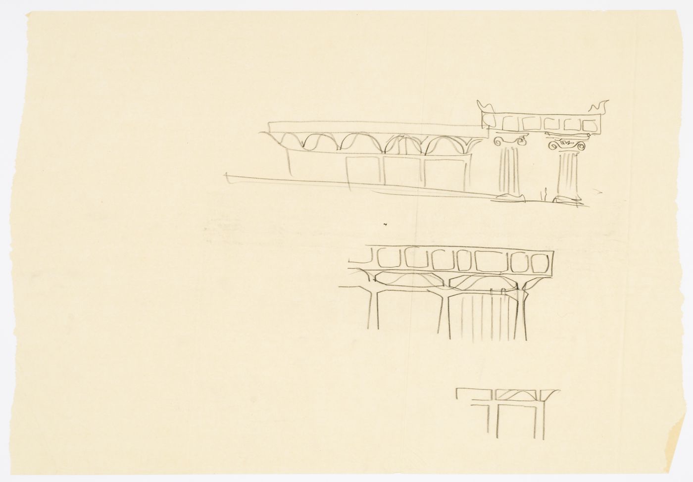 Athens Airport: Conceptual Elevation Sketches