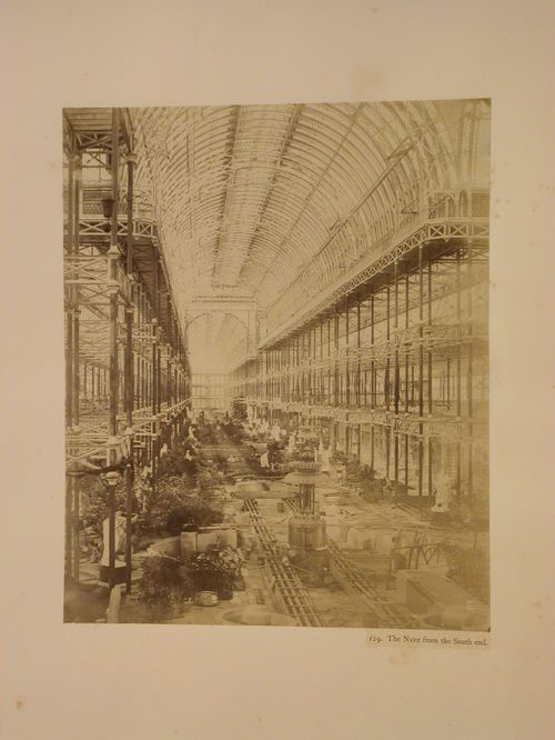 Interior of the Nave at the Crystal Palace, Sydenham, England