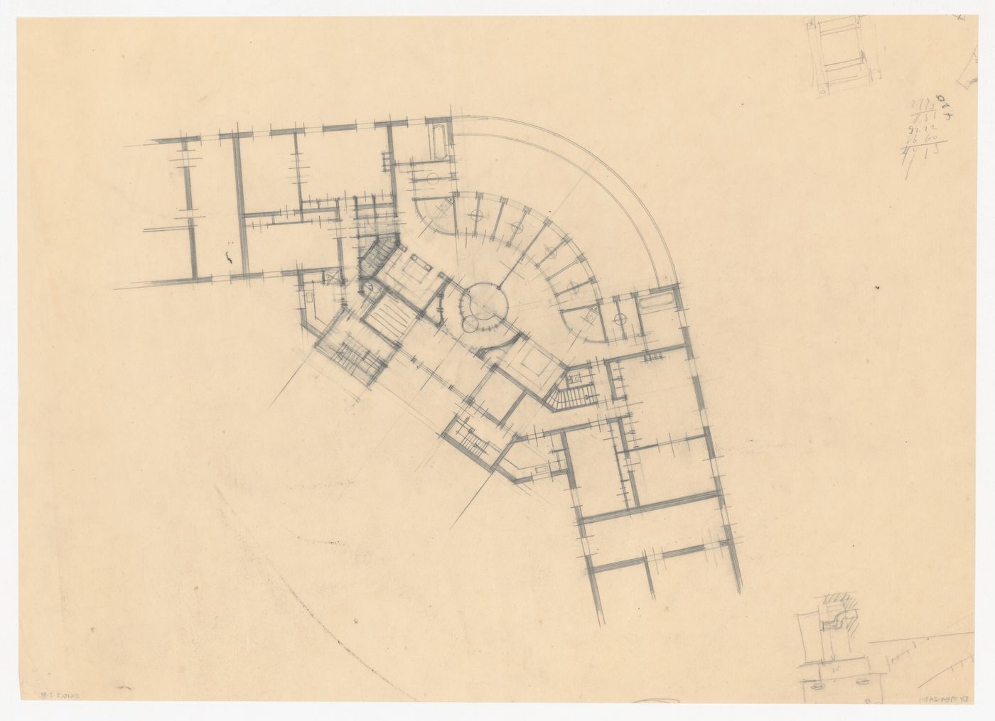 Plan for a city hall for the reconstruction of the Hofplein (city centre), Rotterdam, Netherlands