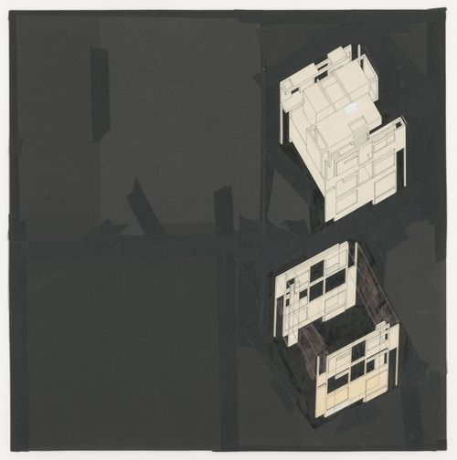 Axonometrics for House IV, Falls Village, Connecticut