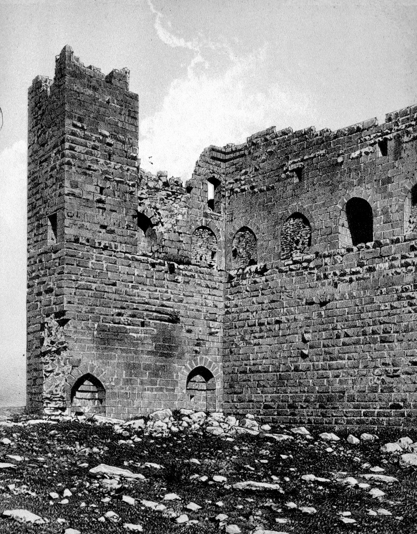 View of an archeological site near the Dead Sea, Israel