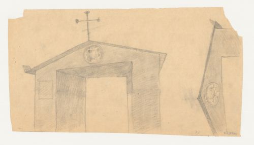 Perspectives for a gateway for Woodland Chapel, Woodland Cemetery, Stockholm, Sweden