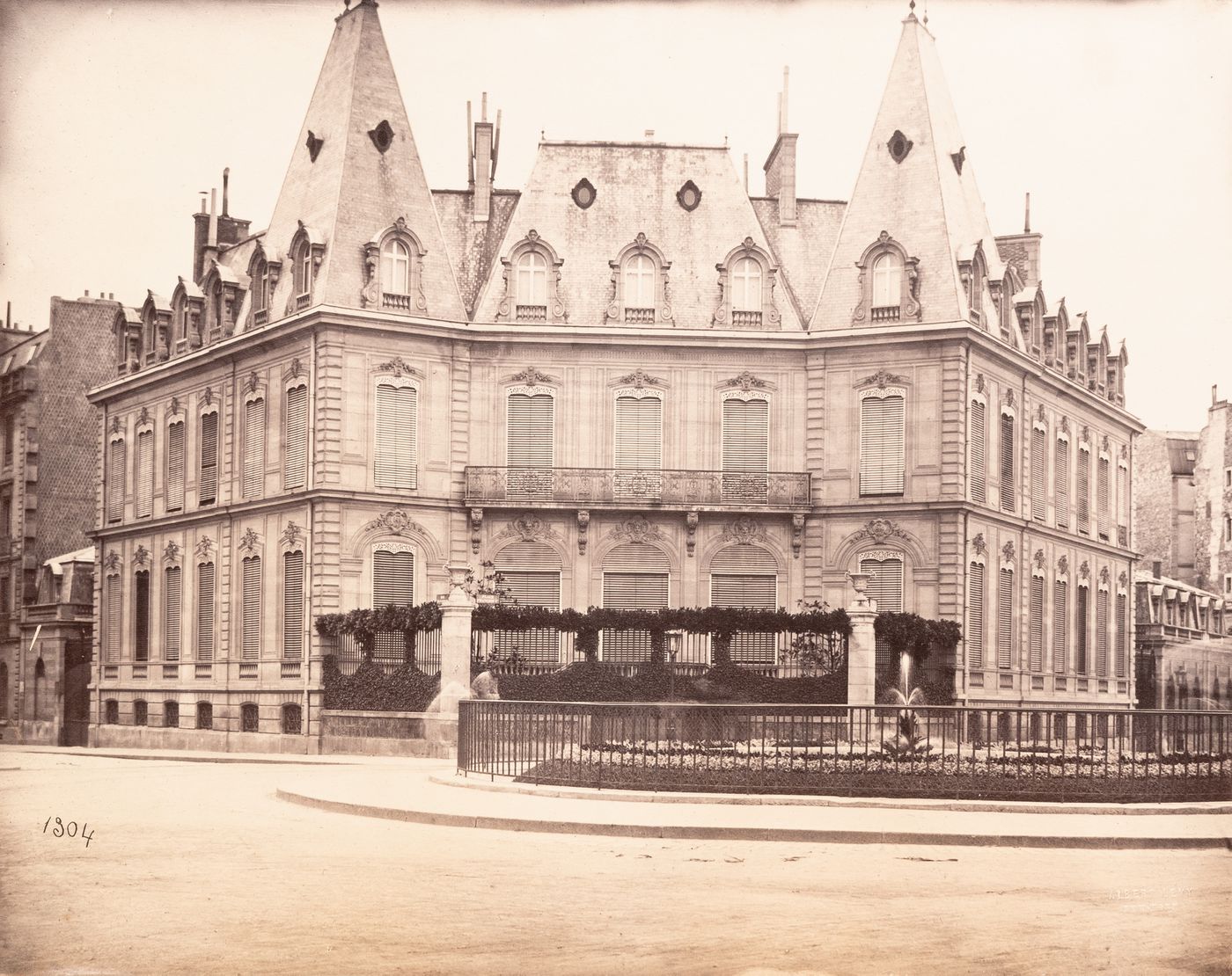 Plate from album ''Buildings, parks and streets of Paris, Versailles and environs, France''