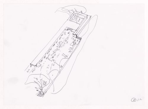 Sketch axonometric view for Estudo Urbanístico da Lagoinha, Belo Horizonte, Brazil