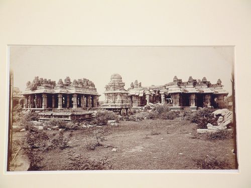 View of the Vithalaswami Temple complex showing a chariot, Vijayanagara, Hampi, India