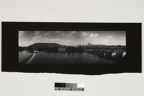 Panoramic view of the city from across the river, Prague, Czech Republic