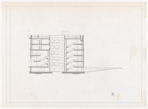 Section for Centro Meteorológico da Villa Olimpica, Barcelona, Spain
