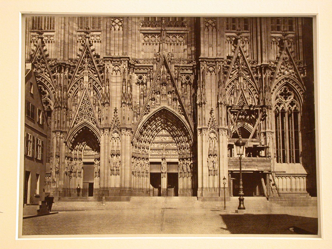 Detail, portals of west façade, Cologne Cathedral, Cologne, Germany