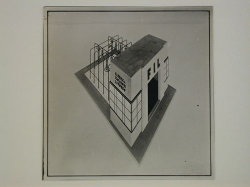 Construction réclame pour l'exposition des isolateurs F.I.L. Arch. Luigi Figini