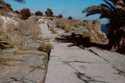 Los Angeles Freeway destroyed by earthquake, California