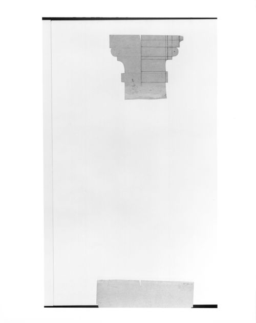 Full-scale maquette for a candlestick