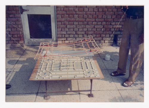 Photograph of model for Linear city, Chandigarh, India