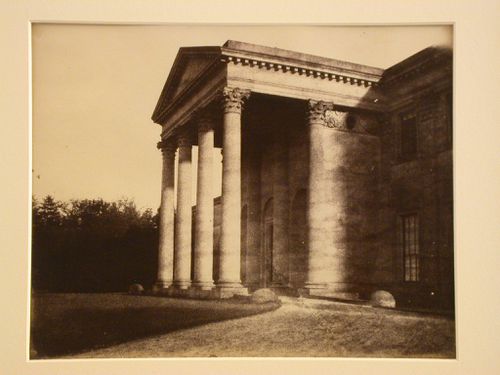 View of neoclassical entrance/porch, England