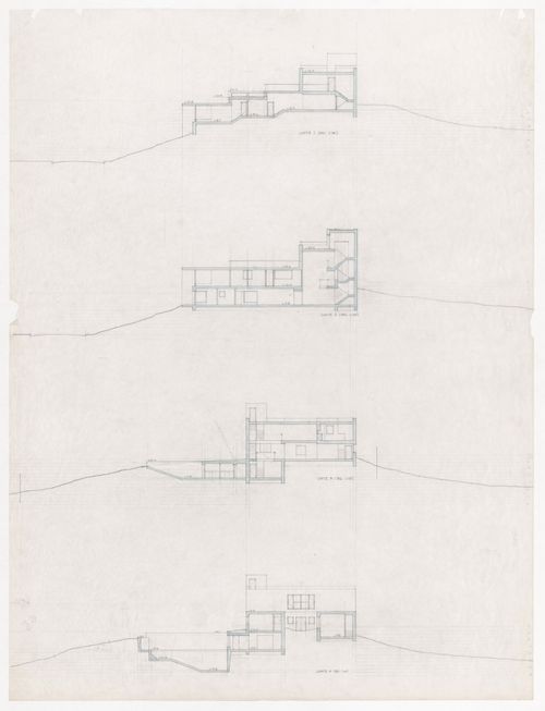 Sections for Casa Pereira Ganhão, Tróia, Portugal