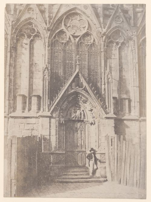 View of le portail septentrional de l'Église métropolitaine, Paris, France