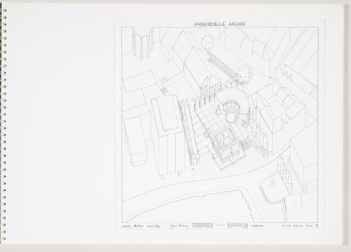 Kaiserplatz, Aachen, Germany: axonometric
