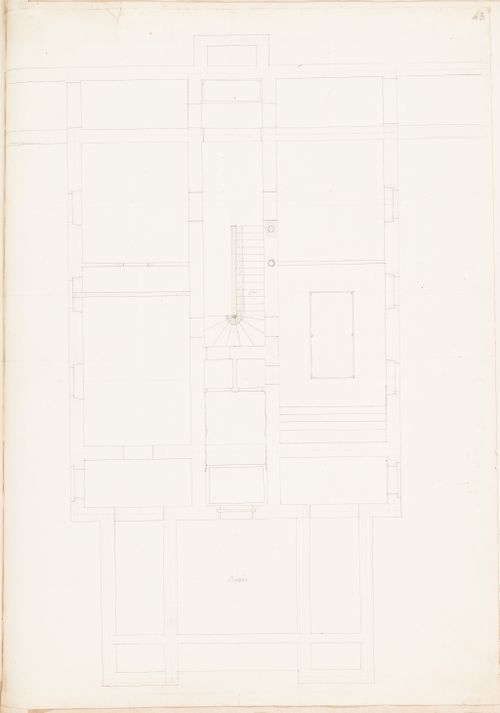Plan for a country house, probably for the "caves"