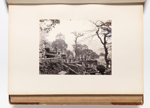 View of the cemetery within Shuntokuji Temple, Nagasaki, Japan