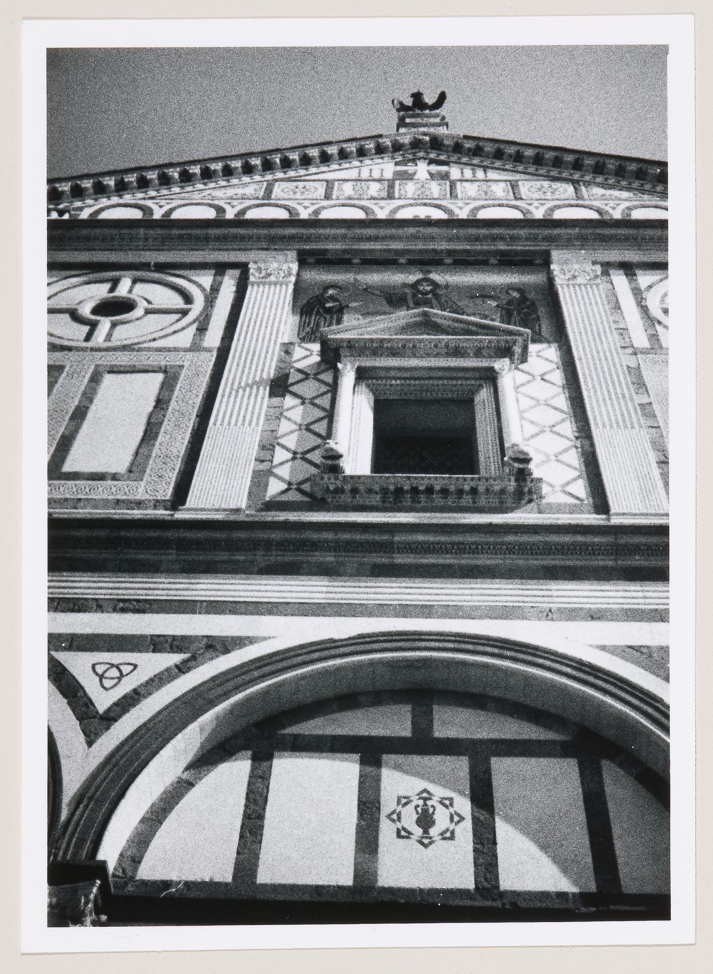 Partial view of San Miniato al Monte, Florence, Italy