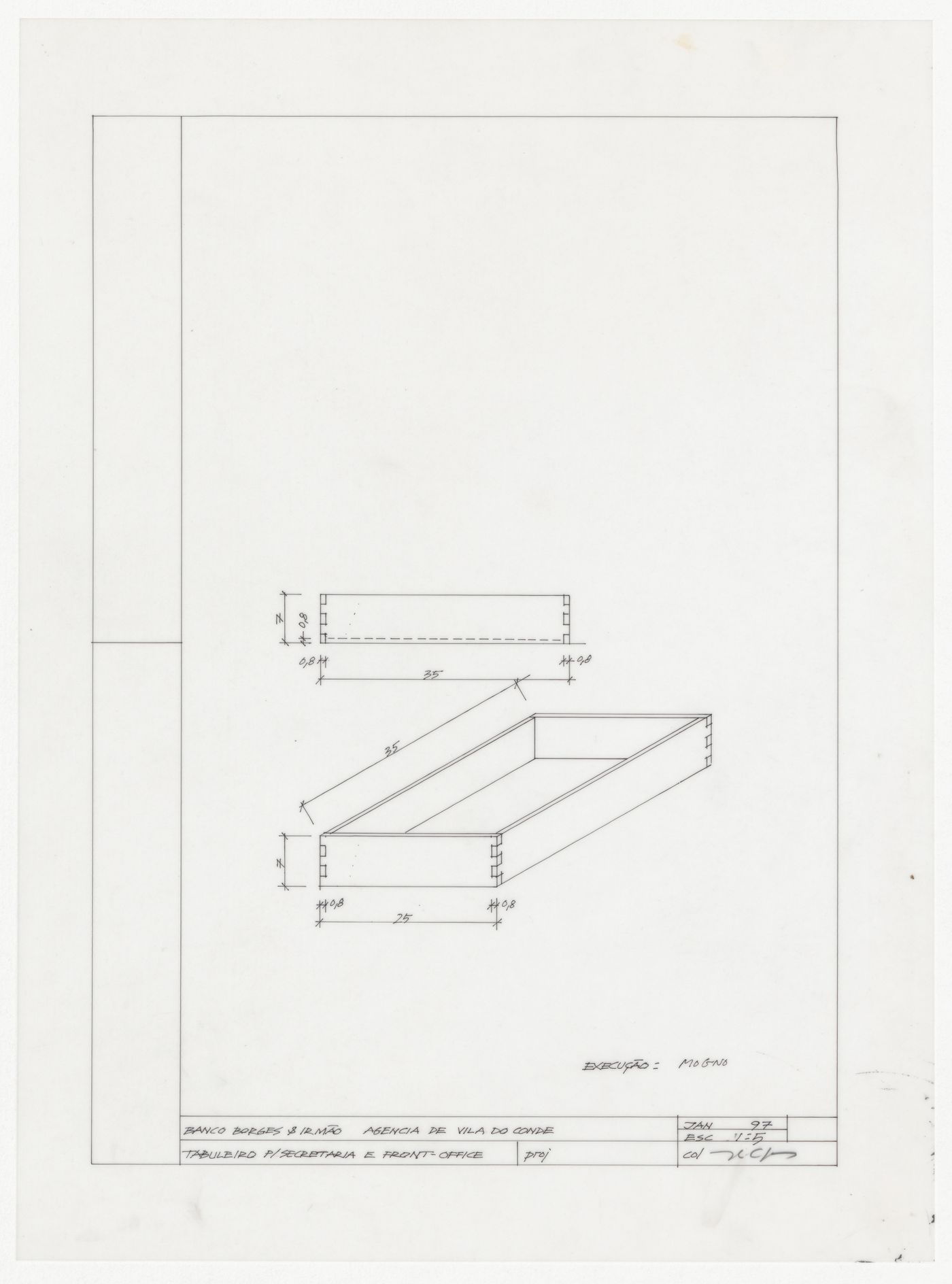 Details of a board for Banco Borges & Irmão II [Borges & Irmão bank II], Vila do Conde, Portugal