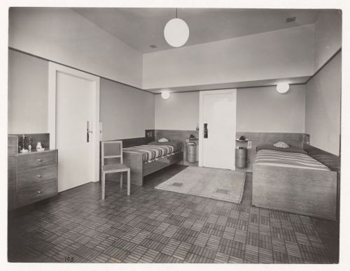 Interior view of Villa Cavrois, showing girls' bedroom, Croix, France