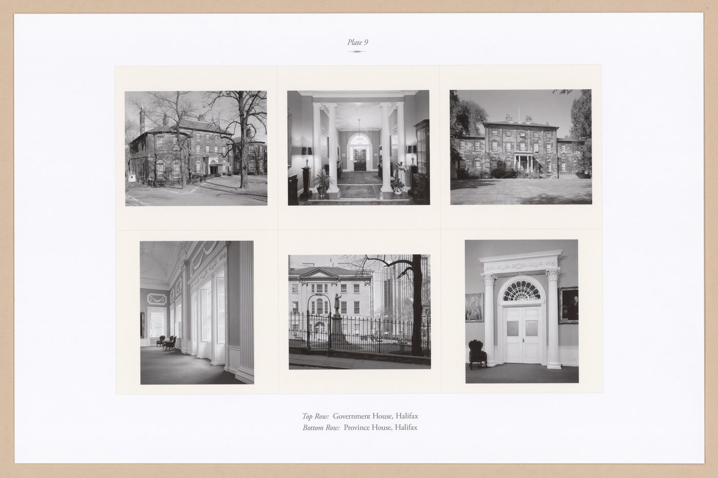 Plate 9: Government House and Province House, Halifax, from the portfolio A Nova Scotia Archive
