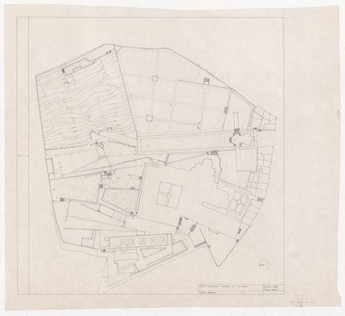 Plan for Parque de Santo Domingo de Bonaval, Santiago de Compostela, Spain