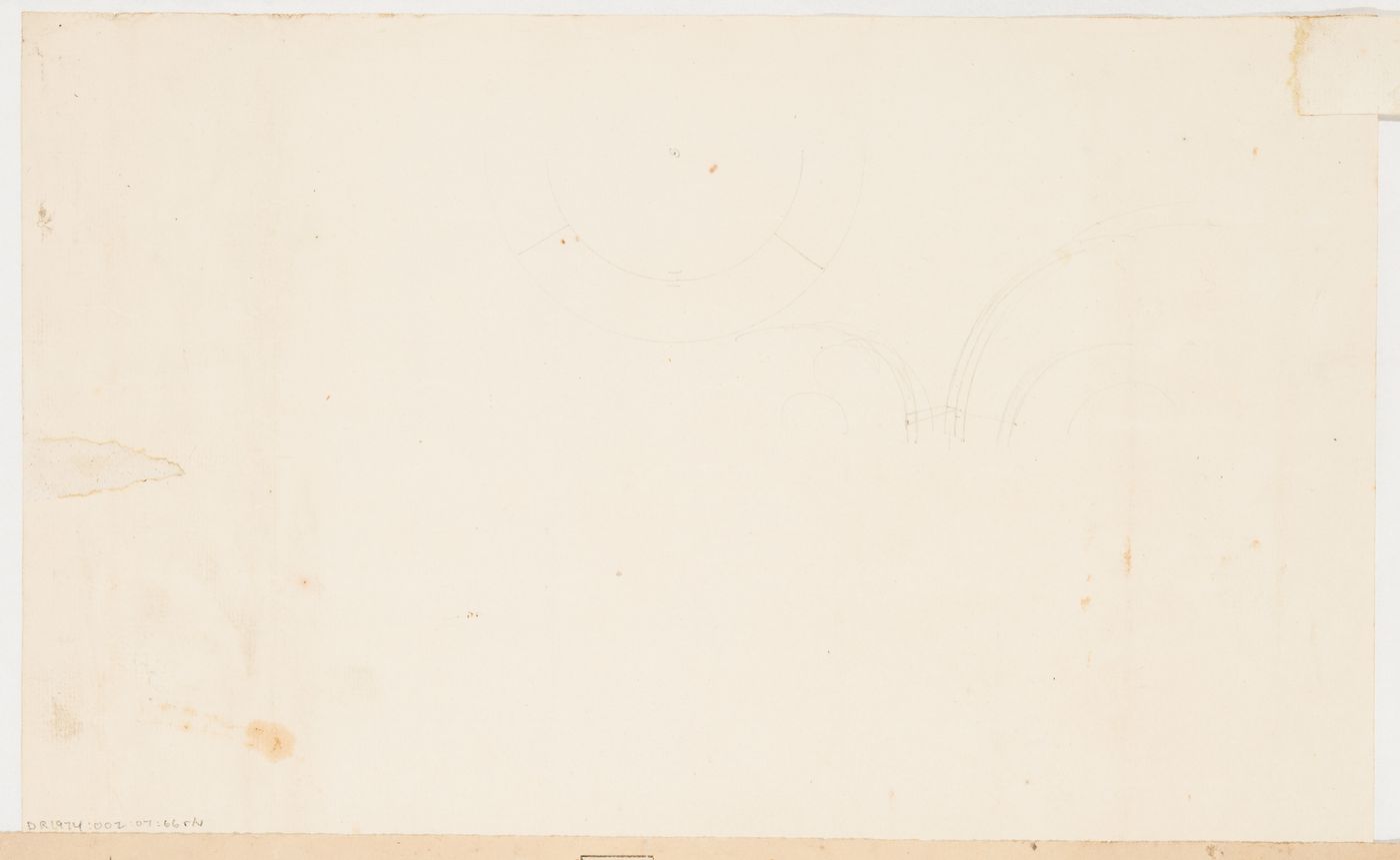 Elevation for an Empire-style bed, probably for M. le Dhuy