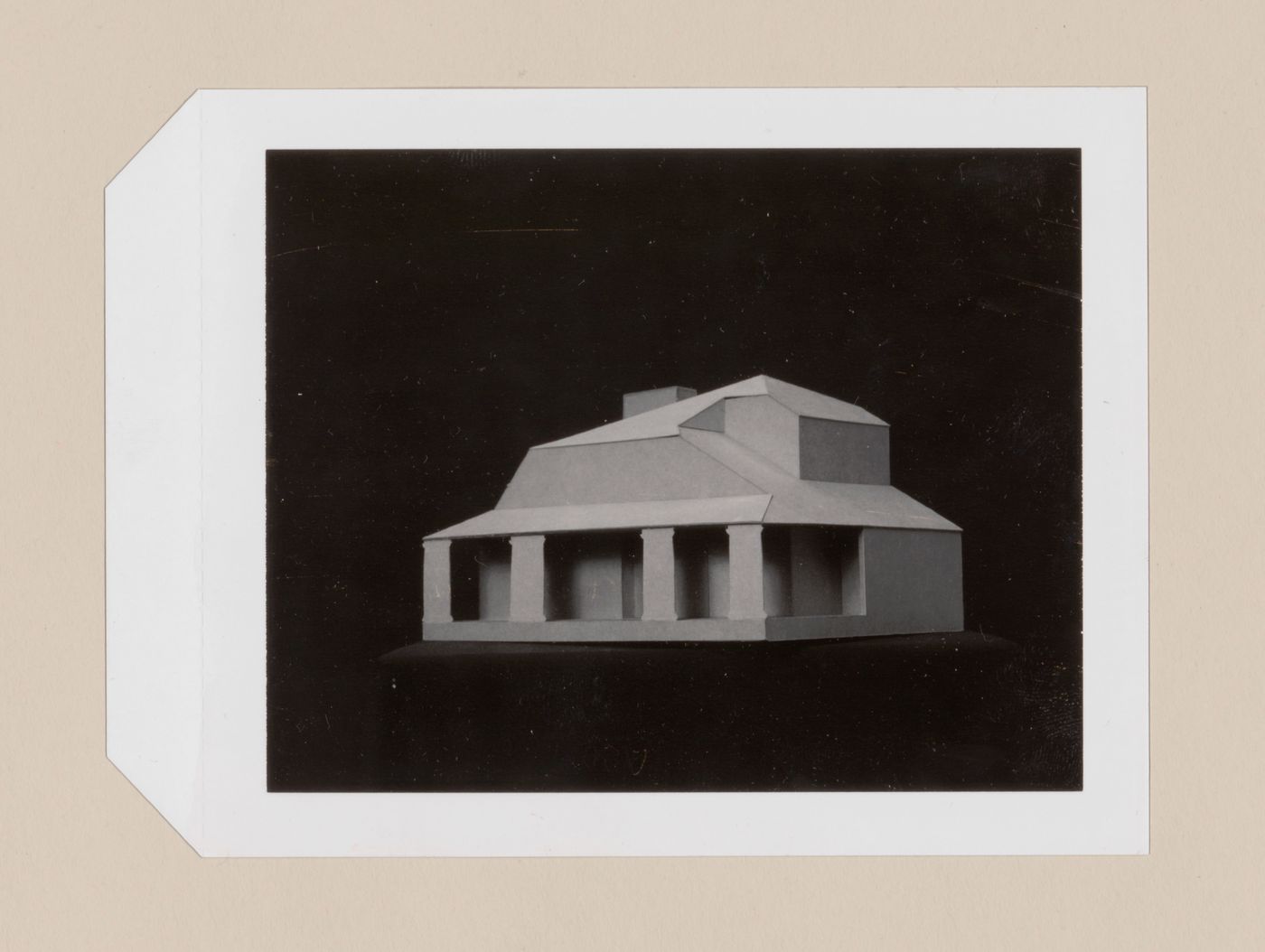 Study model for the Hanks-Paré Residence, Tuxedo Park, New York
