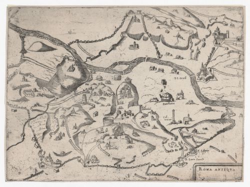 A reconstruction of ancient Rome, Italy