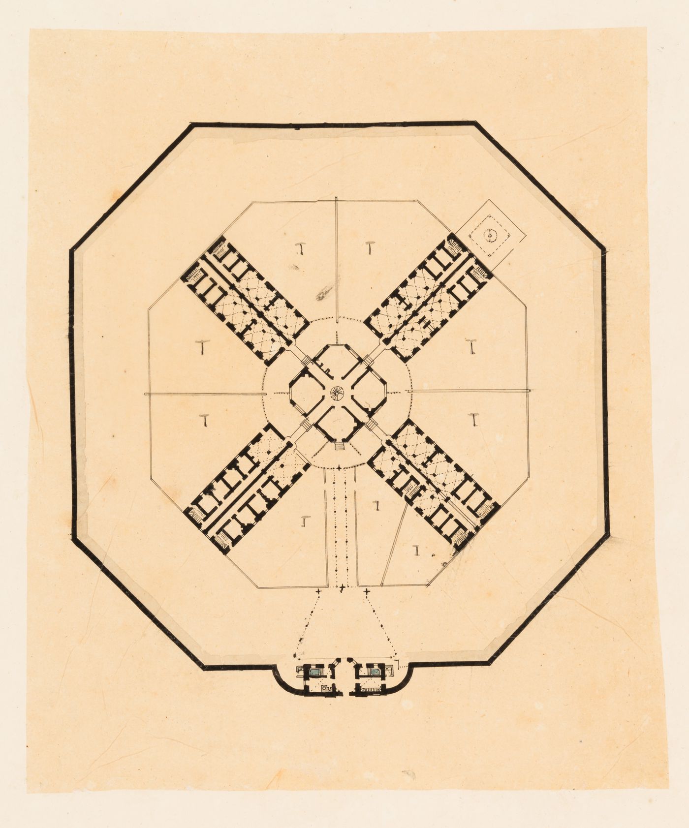 Ipswich County Goal [?], England: Plan of the ground floor