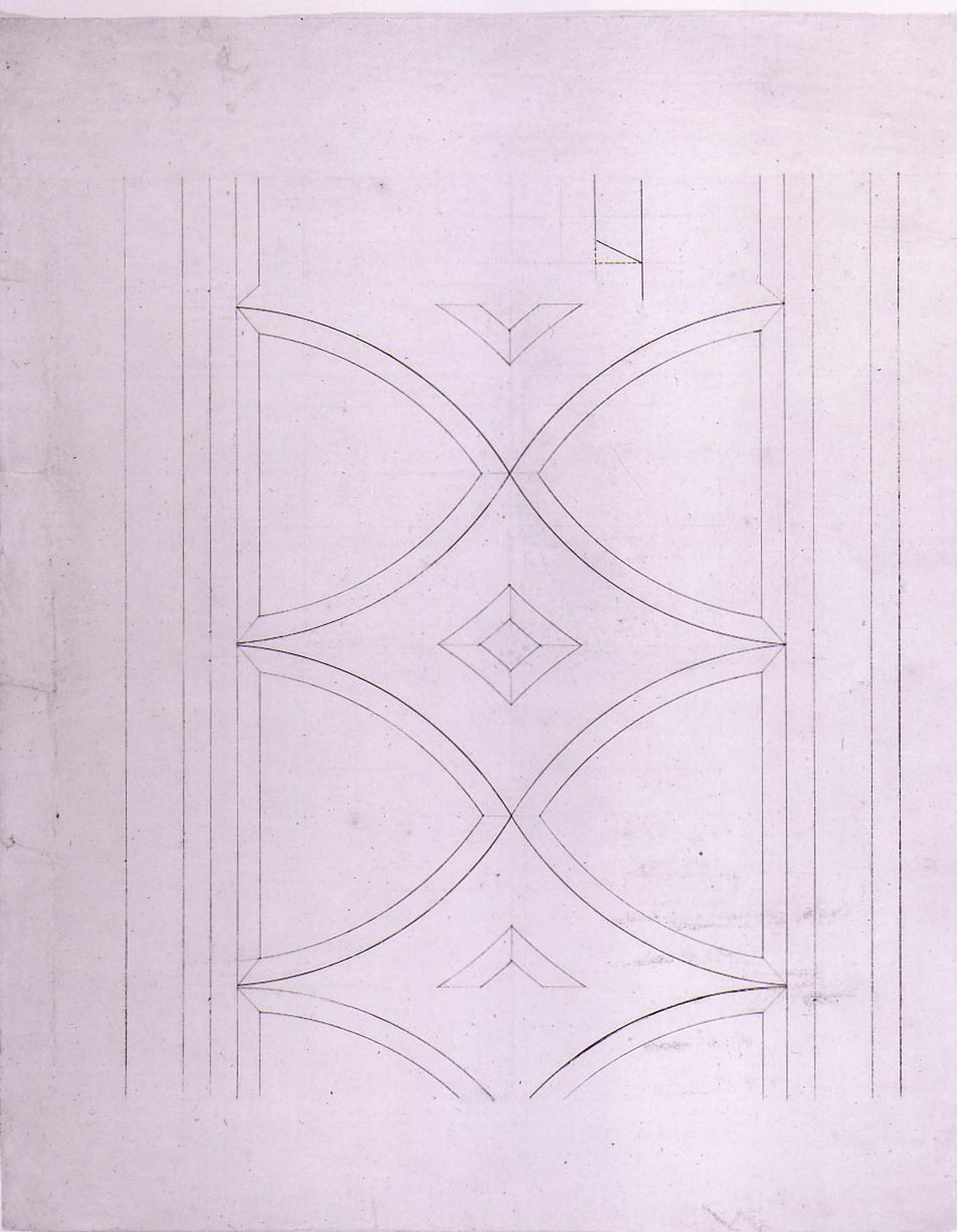 Elevation for a decorative border for Notre-Dame de Montréal