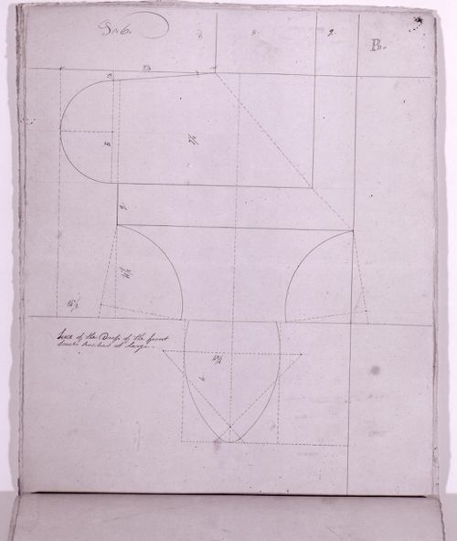 Elevation for a decorative masonry drop detail for the tower windows for Notre-Dame de Montréal