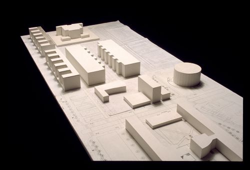View of model for Edifícios Centrais do Campus de Tarongers - Proj. III, Valencia, Spain