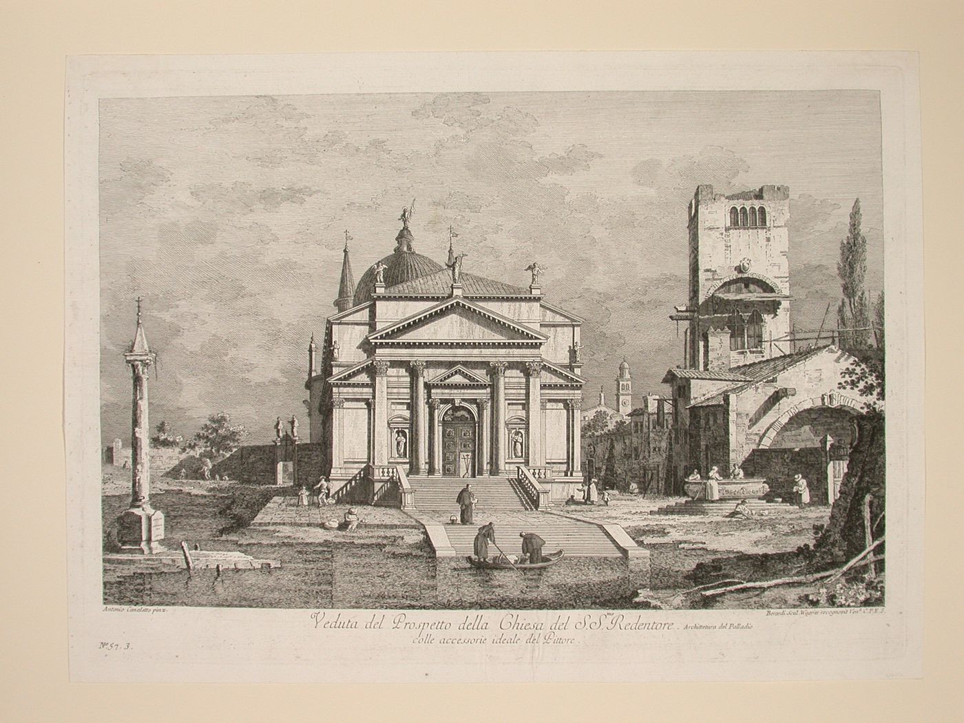 A view of the church of il Redentore, Venice