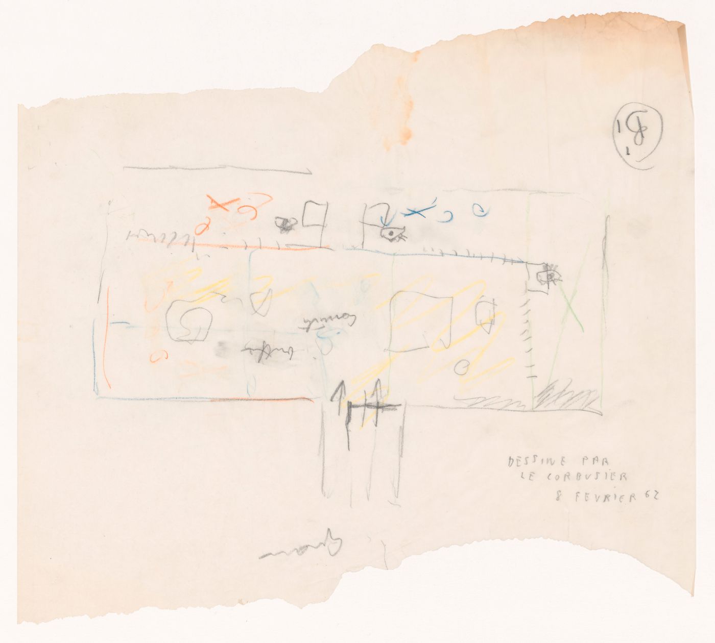 Sketch plan "B'1": Ahrenberg pavilion, Stockholm